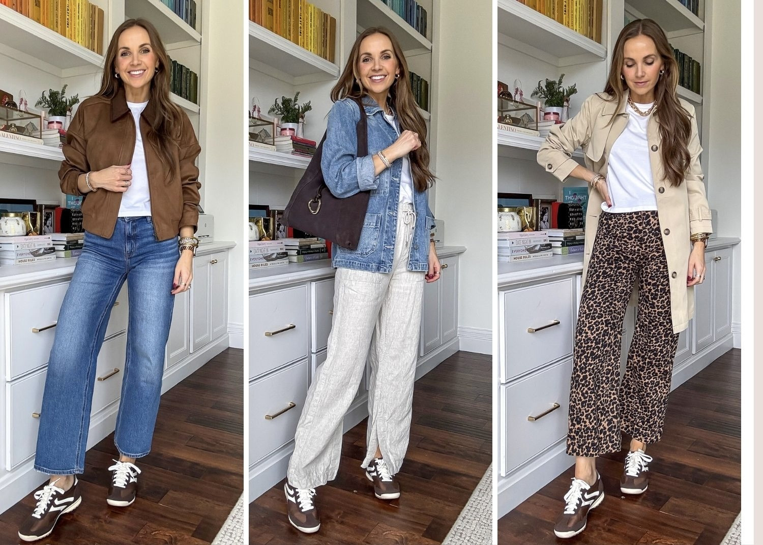 3 ways to wear it
@walmart $25 sneakers
Loving the brown tones this fall! 

#LTKStyleTip #LTKFindsUnder100 #LTKShoeCrush