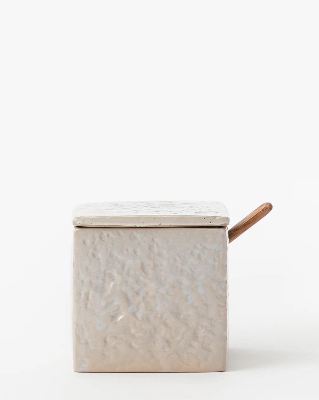 Stoneware Salt Cellar with Wooden Spoon | McGee & Co.