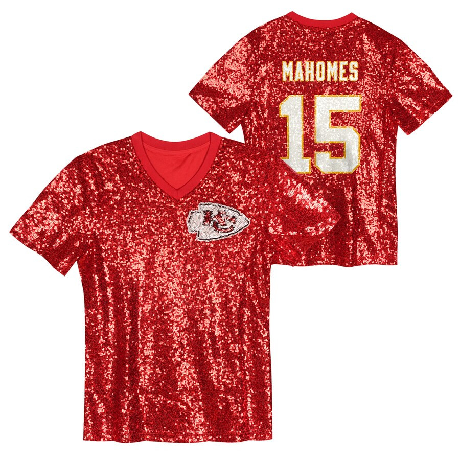 Patrick Mahomes Kansas City Chiefs Women's Player Name & Number V-Neck Fashion Jersey - Red | Fanatics