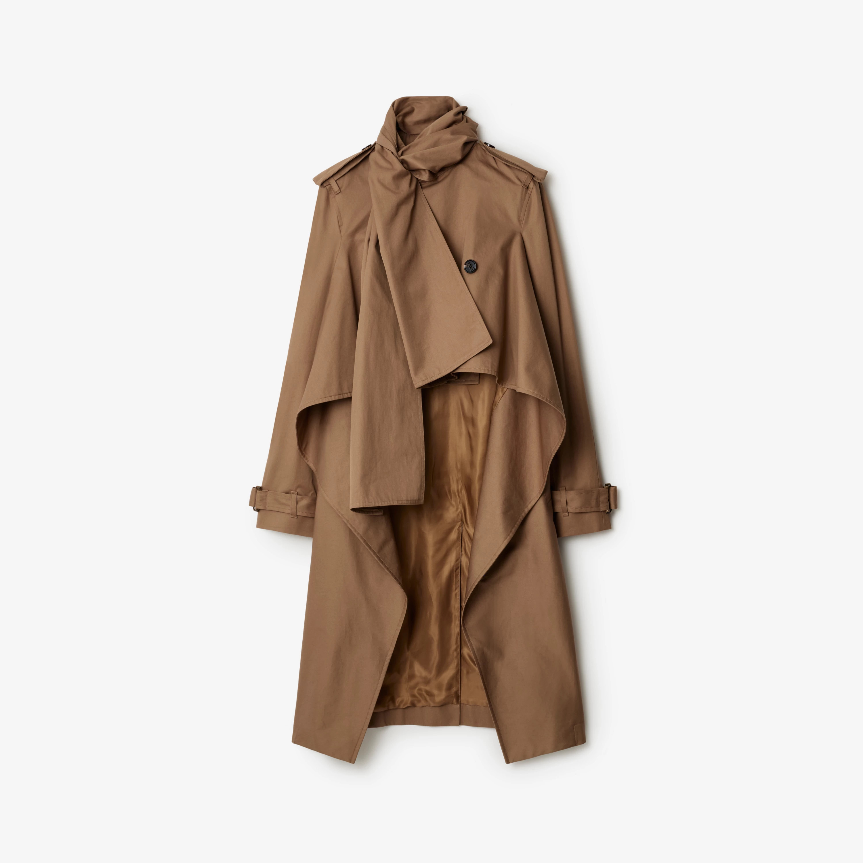 Long Gabardine Scarf Trench Coat | Burberry (US)
