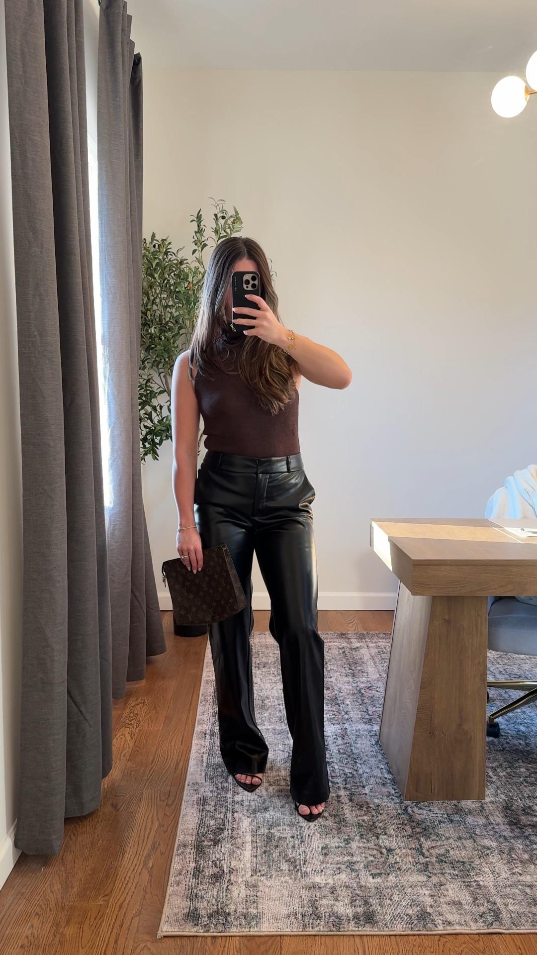 Date night outfit 
Dynamite leather pants and sweater top 

#LTKootd #LTKSeasonal #LTKmomlife