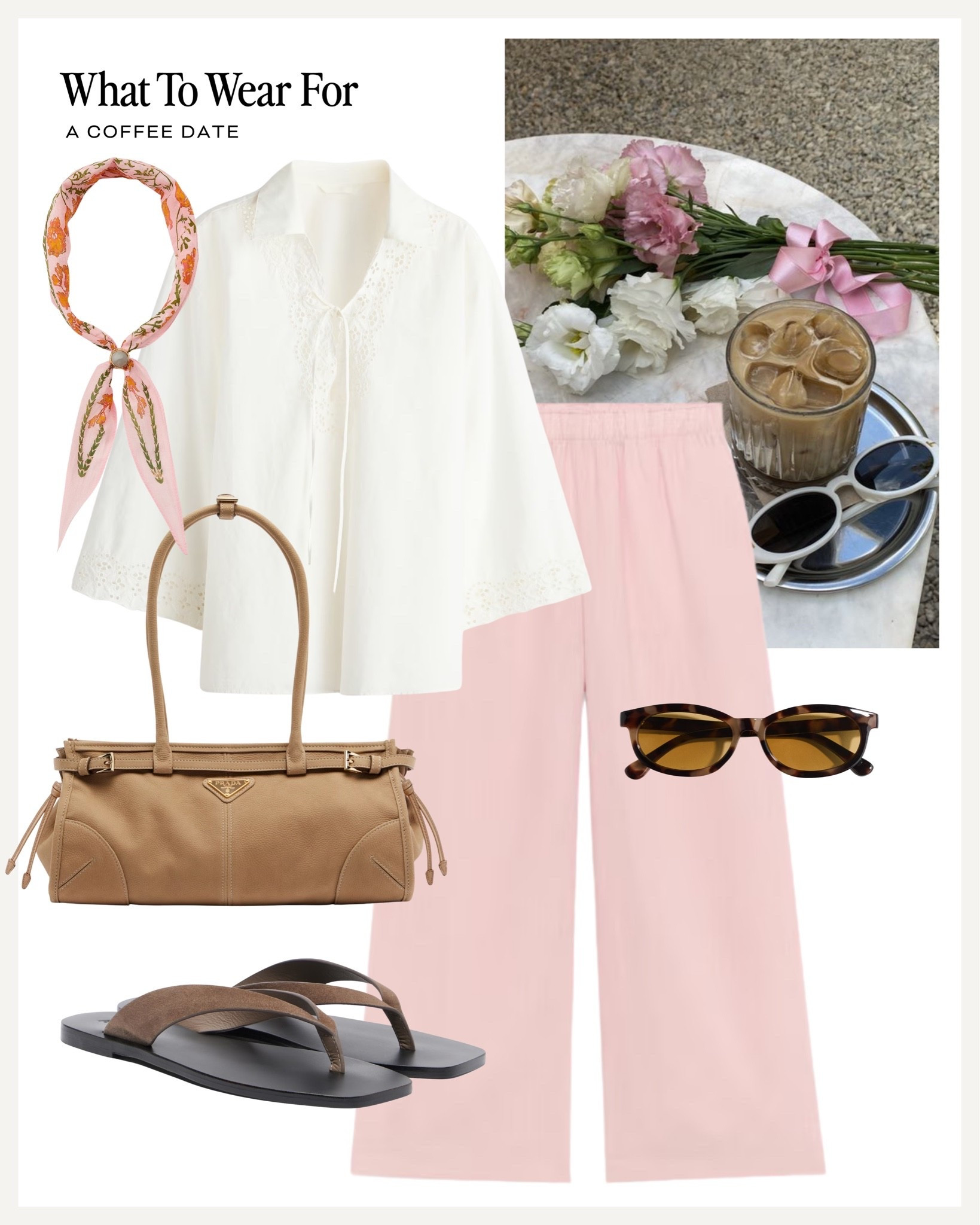 Heatwave approved outfits ☀️ 

Linen trousers, pop of colour, pink pants, white blouse, suede bag, brown sandals, summer outfit

#LTKsummer