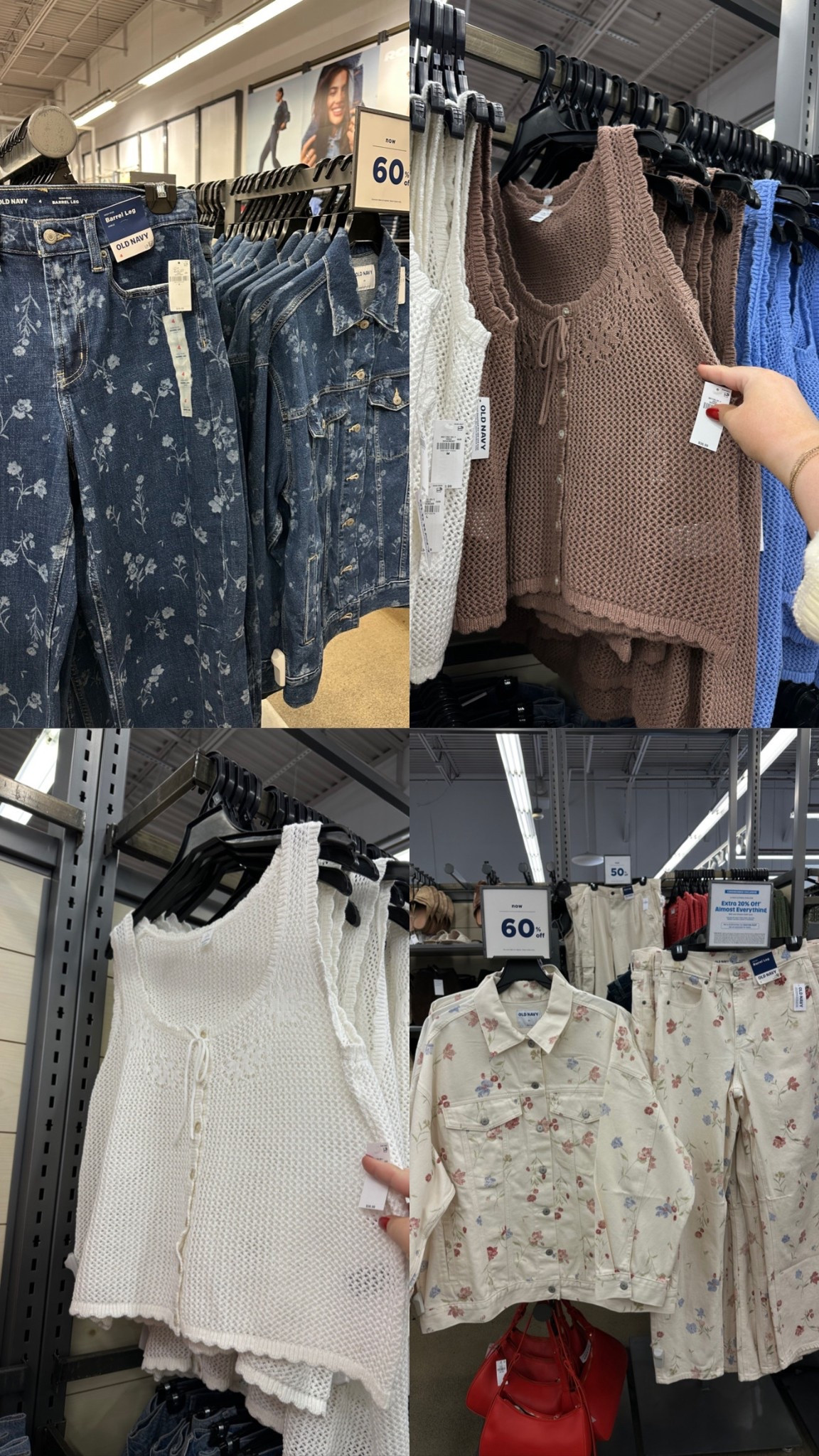 recent old navy finds!! 🌸💙 + it’s all 50% off right now!!

spring outfit
denim outfit
crochet top
floral print 
linen dress

#LTKSaleAlert