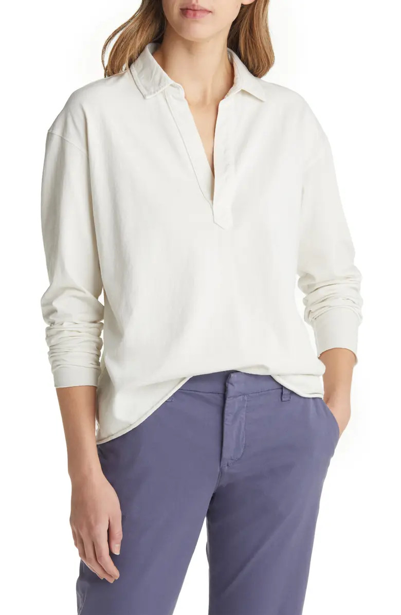 Heritage Cotton Jersey Popover Henley | Nordstrom