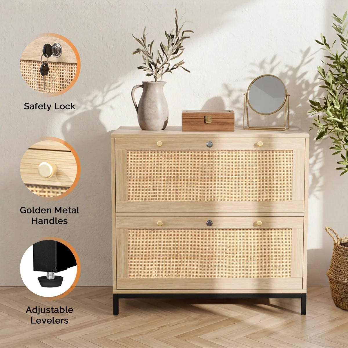 Blasko 29.5" W Engineered Wood 2-Drawer Lateral File Cabinet | Wayfair North America