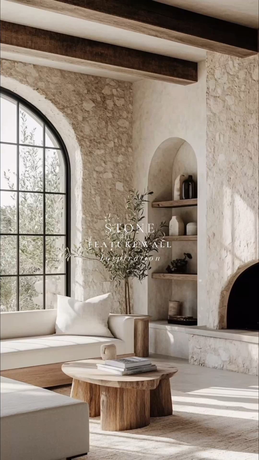 Bringing the beauty of nature indoors, one stone at a time.
These stone accent walls provide an organic texture that elevates each space. 🤍

#LTKHome #LTKstorytime