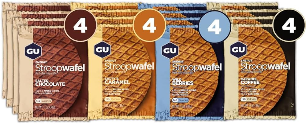 GU Energy Stroopwafel Variety Pack Sports Nutrition Waffle, Caffeine Included, and Kosher Dairy, ... | Amazon (US)