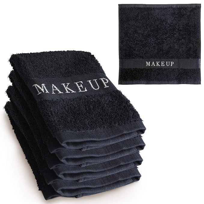 The Little Black Towel Makeup Remover Cloth - Luxury Washcloths for Gentle Face Wash, Removing Ey... | Amazon (US)