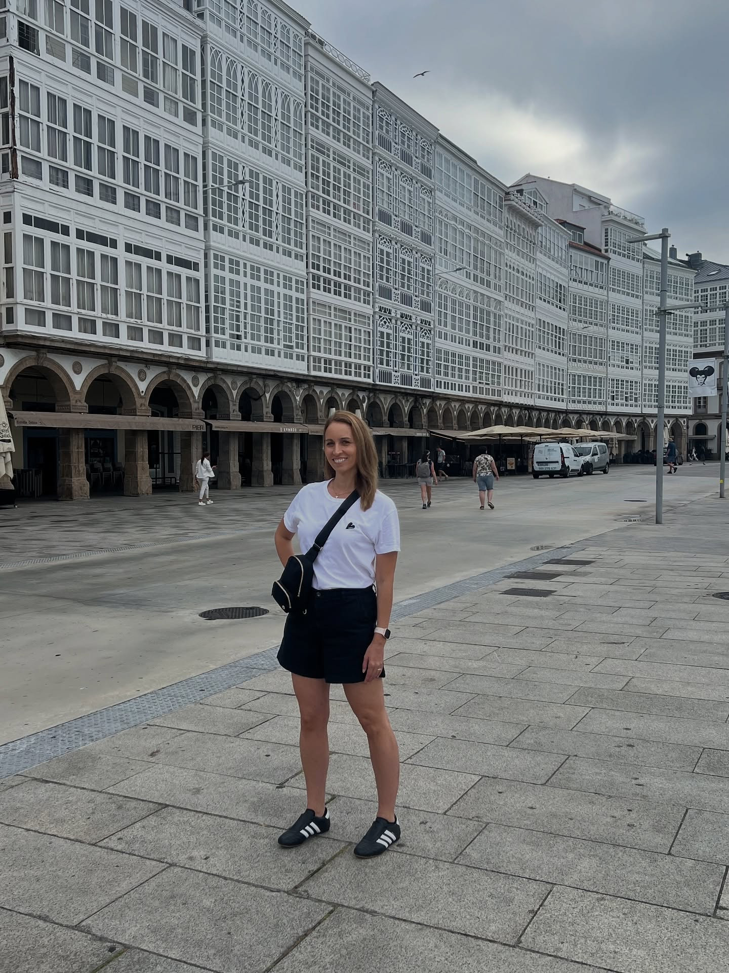 A Coruña 🇪🇸

Outfit details: 
T-shirt: @zadigvoltaire 
Shorts: @agjeans 
Bag: @lululemon 
Shoes: @adidas 
Necklace: @mejuri 

daily outfits, everyday look, fashion 2025, fashion blogger, simple outfits, my style diary, ootd, effortless style, minimal chic, neutral aesthetic, quiet luxury, summer look, outfit repeater, European, Europe, Spain, travel bag

#LTKbag #LTKcanada #LTKtravel