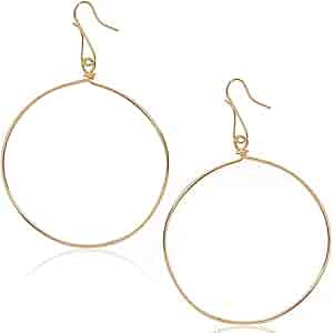 Humble Chic 18K Gold, Rose or 925 Sterling Silver Plated Dangle Earrings for Women - Minimalist R... | Amazon (US)