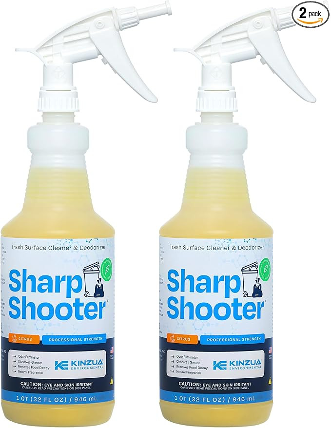 Sharpshooter, Heavy-Duty Trash Can Odor Eliminator & Degreaser, Garbage Surface Cleaner and Deodo... | Amazon (US)