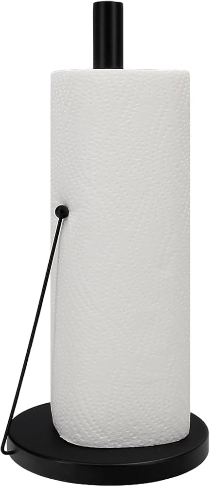 VonBueren Küchenrollenhalter schwarz stehend | 32 x 15 cm | Edelstahl | Küchenpapierhalter Schw... | Amazon (DE)