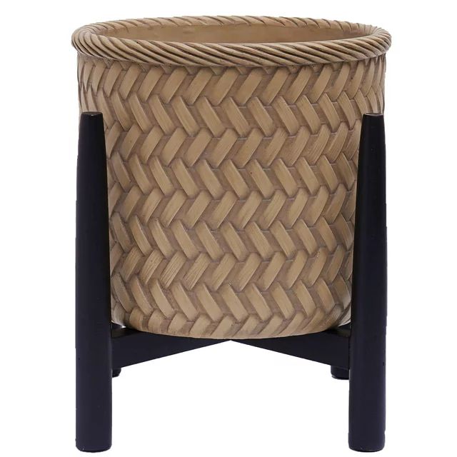 Better Homes and  Gardens Prater  Basket Planter with  Stand | Walmart (US)