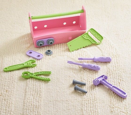 Green Toys® Pink Tool Set | Pottery Barn Kids
