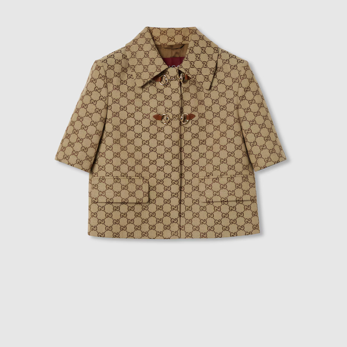 Gucci - GG canvas jacket with Horsebit | Gucci (UK)