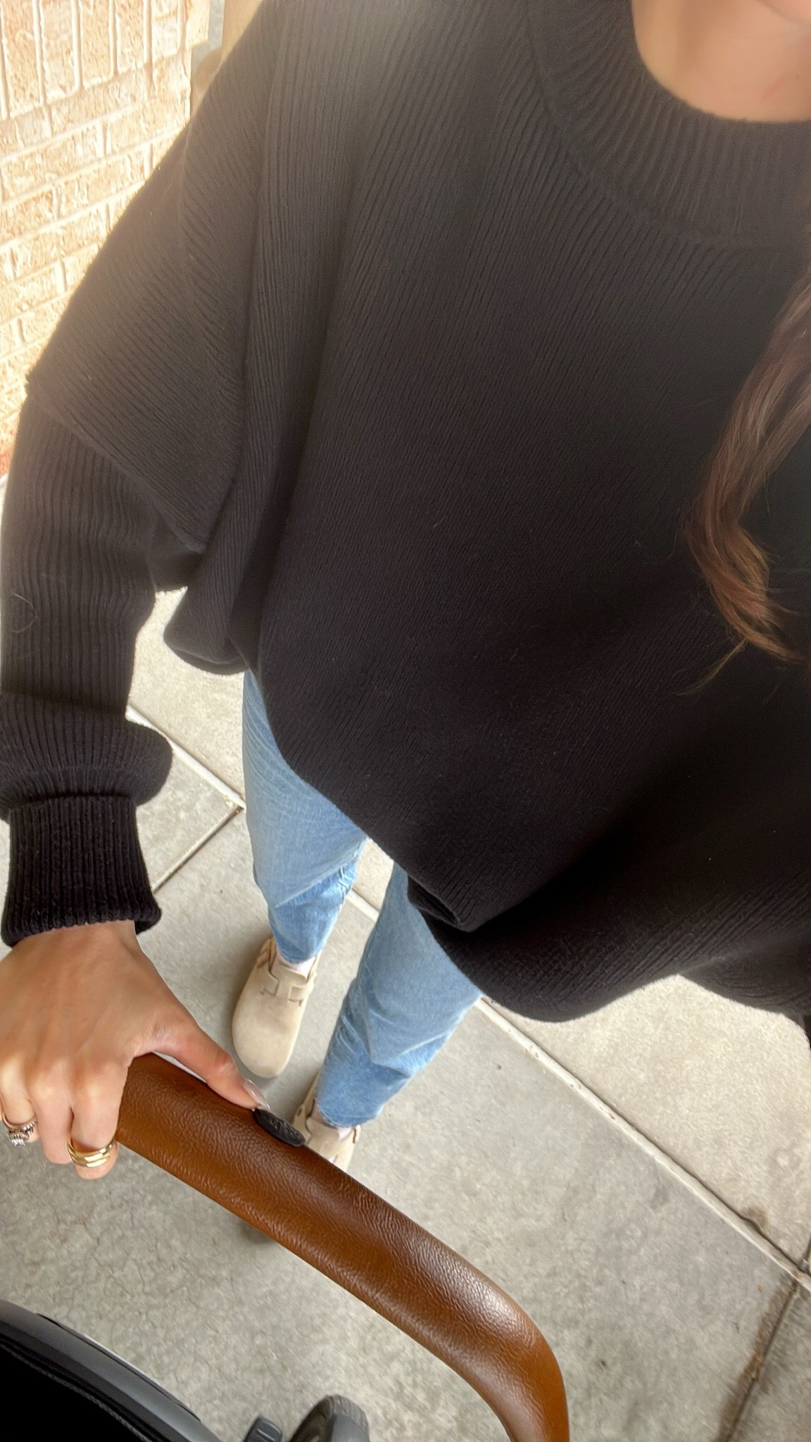 Wearing an xs in sweater, fits oversized, one of my favorites! 
Fave straight leg jeans, I sized down 
Birkenstock boston clogs tts
Birkenstock clogs 

#LTKSeasonal #LTKshoecrush