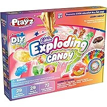 Playz Edible Exploding Candy! Food Science STEM Chemistry Kit - DIY Make Your Own Chocolates and Can | Amazon (US)