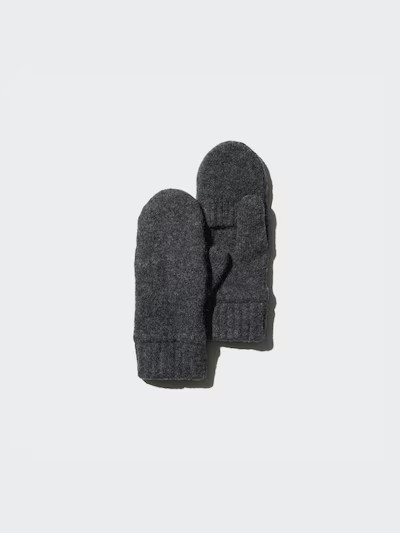 HEATTECH Lined Soufflé Yarn Mittens | UNIQLO (UK)