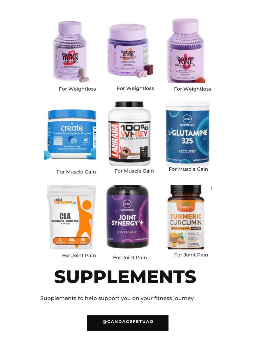 Supplements by goal! 

 #LTKfitnessgoals #LTKActive #LTKOver40