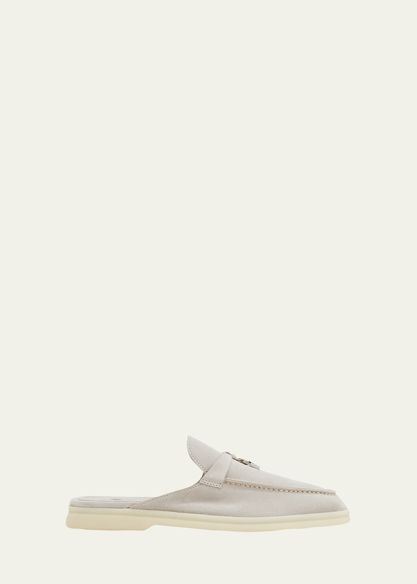 Loro Piana Babouche Charms Walk Suede Mule Loafers | Bergdorf Goodman