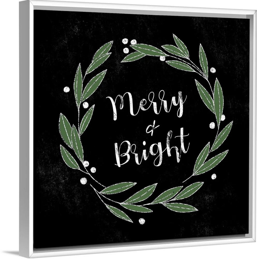 My Texas House - Modern Gingham Christmas Framed Canvas Wall Art - 16x16 - Walmart.com | Walmart (US)