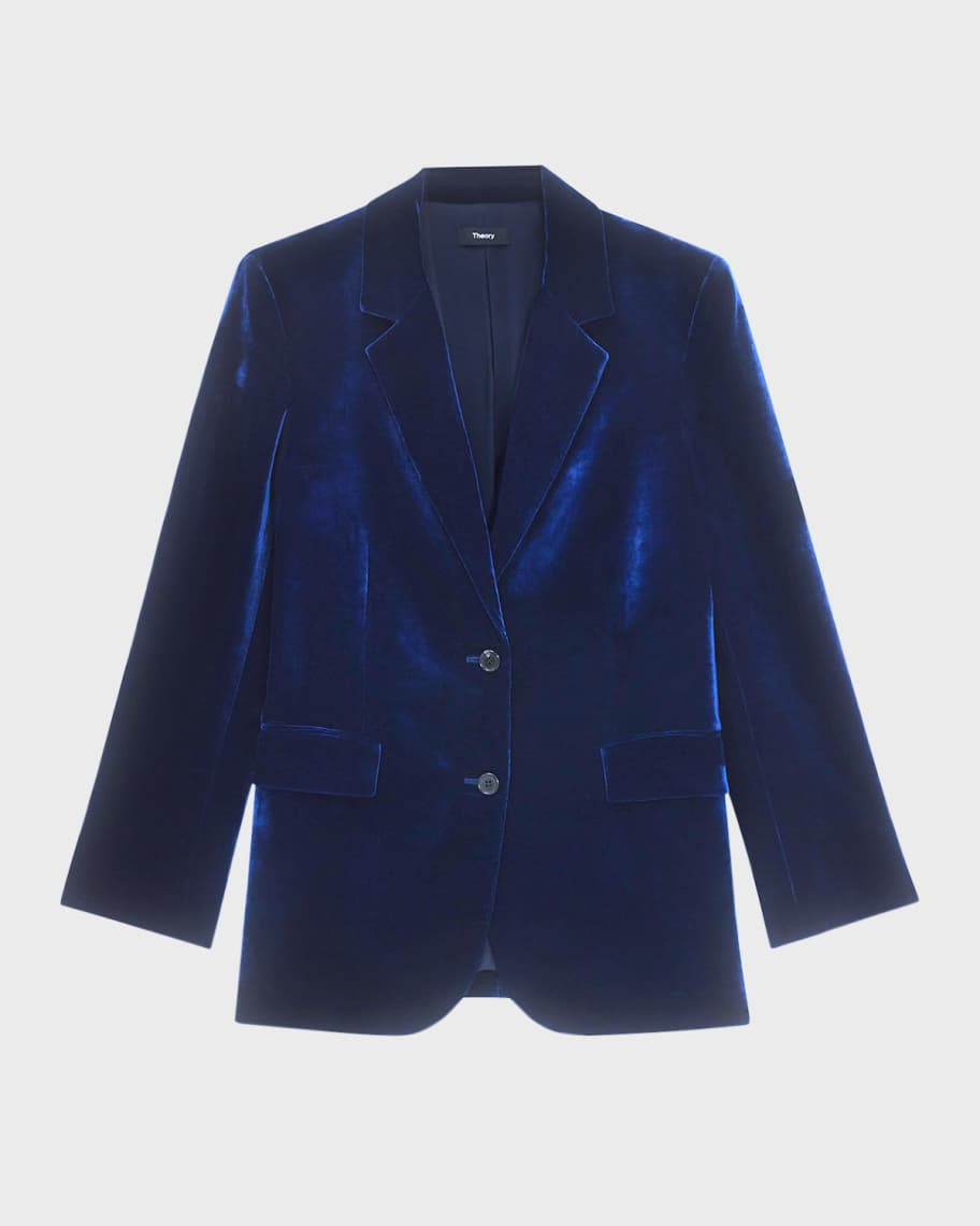 Velvet Tailored Jacket | Neiman Marcus