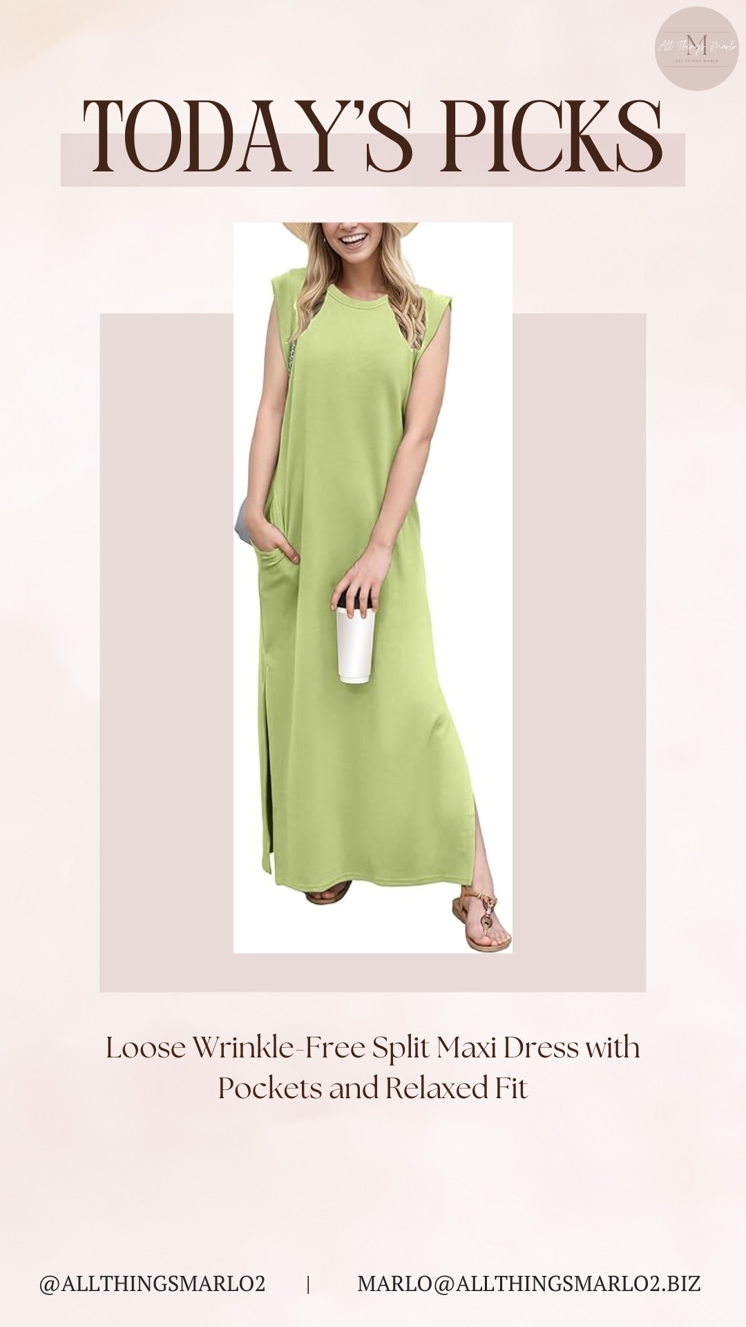 Loose Wrinkle-Free Split Maxi Dress with Pockets and Relaxed Fit 

 #LTKSeasonal #LTKWorkwear #LTKTravel