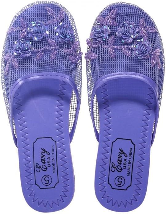 Women's Mesh Slippers with Sequin | Amazon (US)