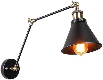 JIGUOOR Applique Murale métale style lampe Vintage réglable Industrielle E27(ampoules non compr... | Amazon (FR)