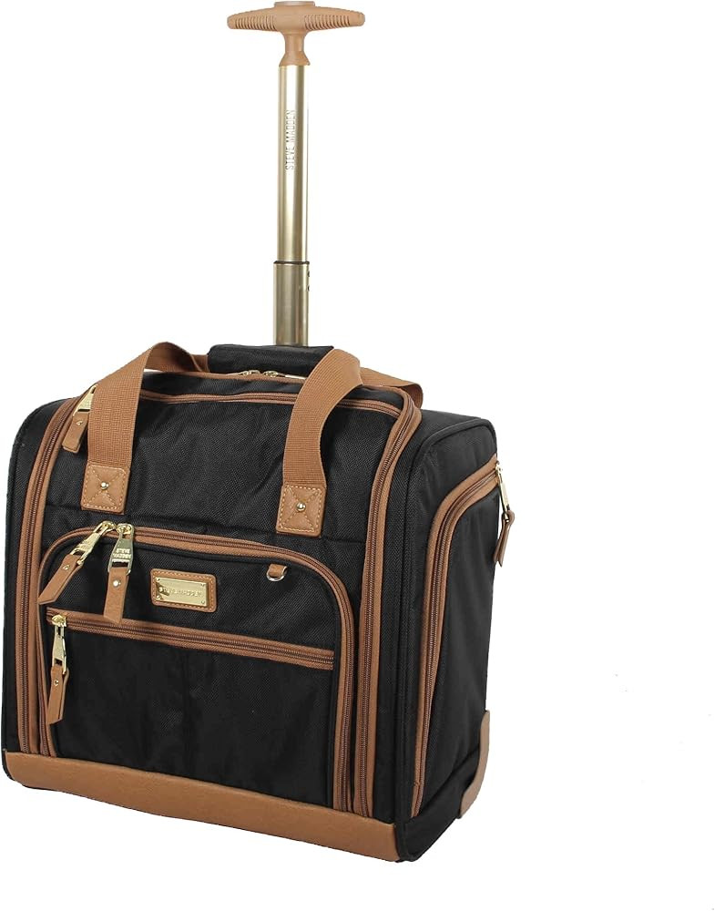 Steve Madden Designer 15 Inch Carry on Suitcase- Small Weekender Overnight Business Travel Luggag... | Amazon (US)