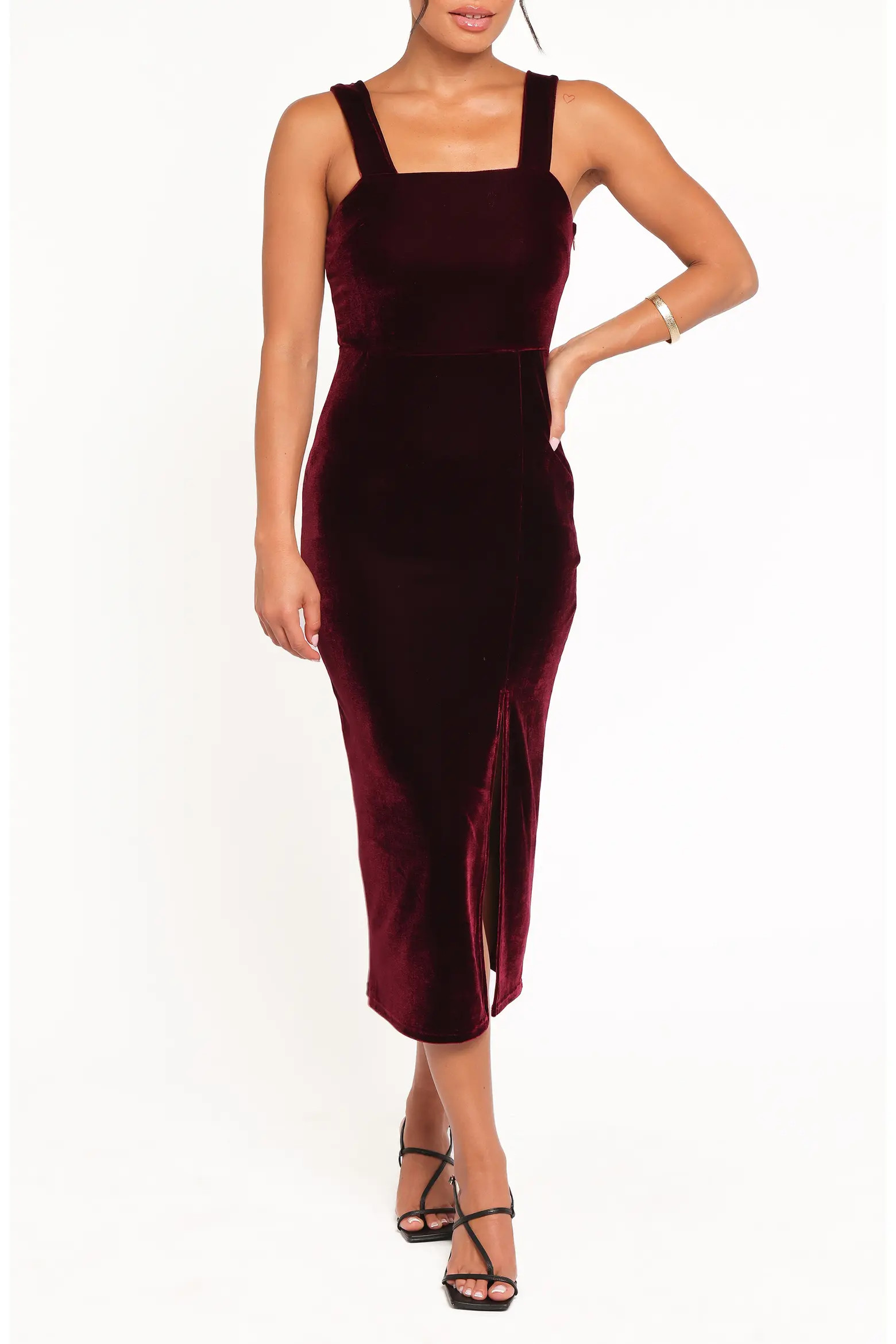 Hyatt Square Neck Sleeveless Midi Dress (Women) | Nordstrom | Nordstrom
