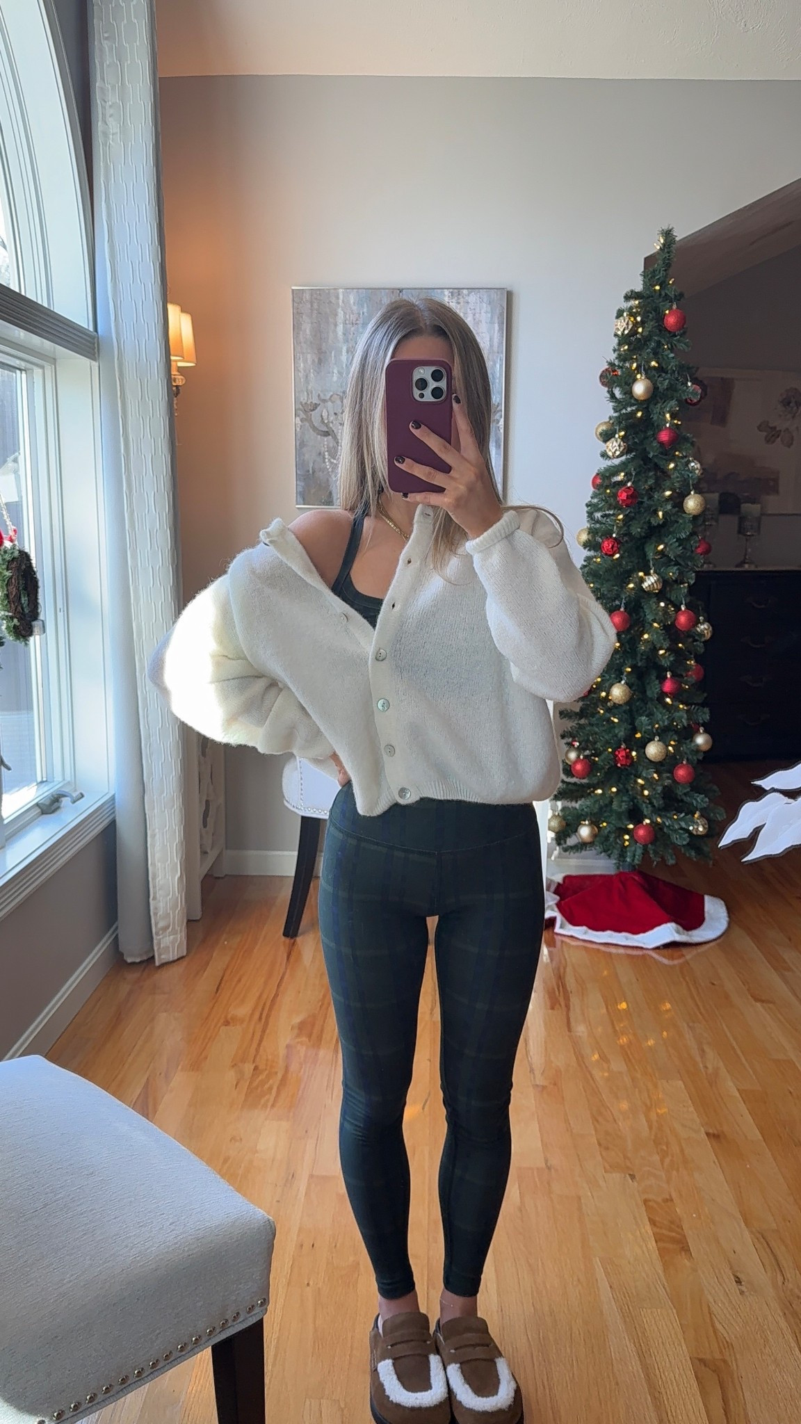 I love elevating a workout set with a cute sweater. Wearing a xs in the set &  small in the sweater! 

#LTKU #LTKootd #LTKSeasonal