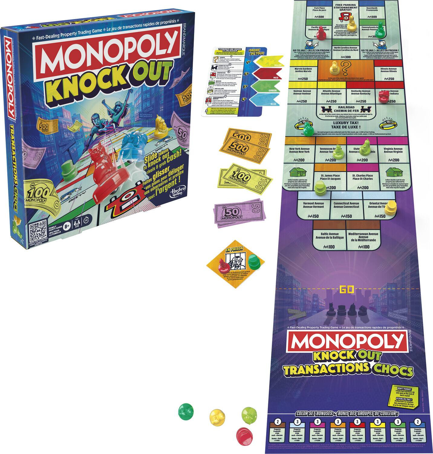 Hasbro - Gaming - Monopoly Knockout Family Party Board Game - GAMES (MISC) - Multicolor | Best Buy U.S.