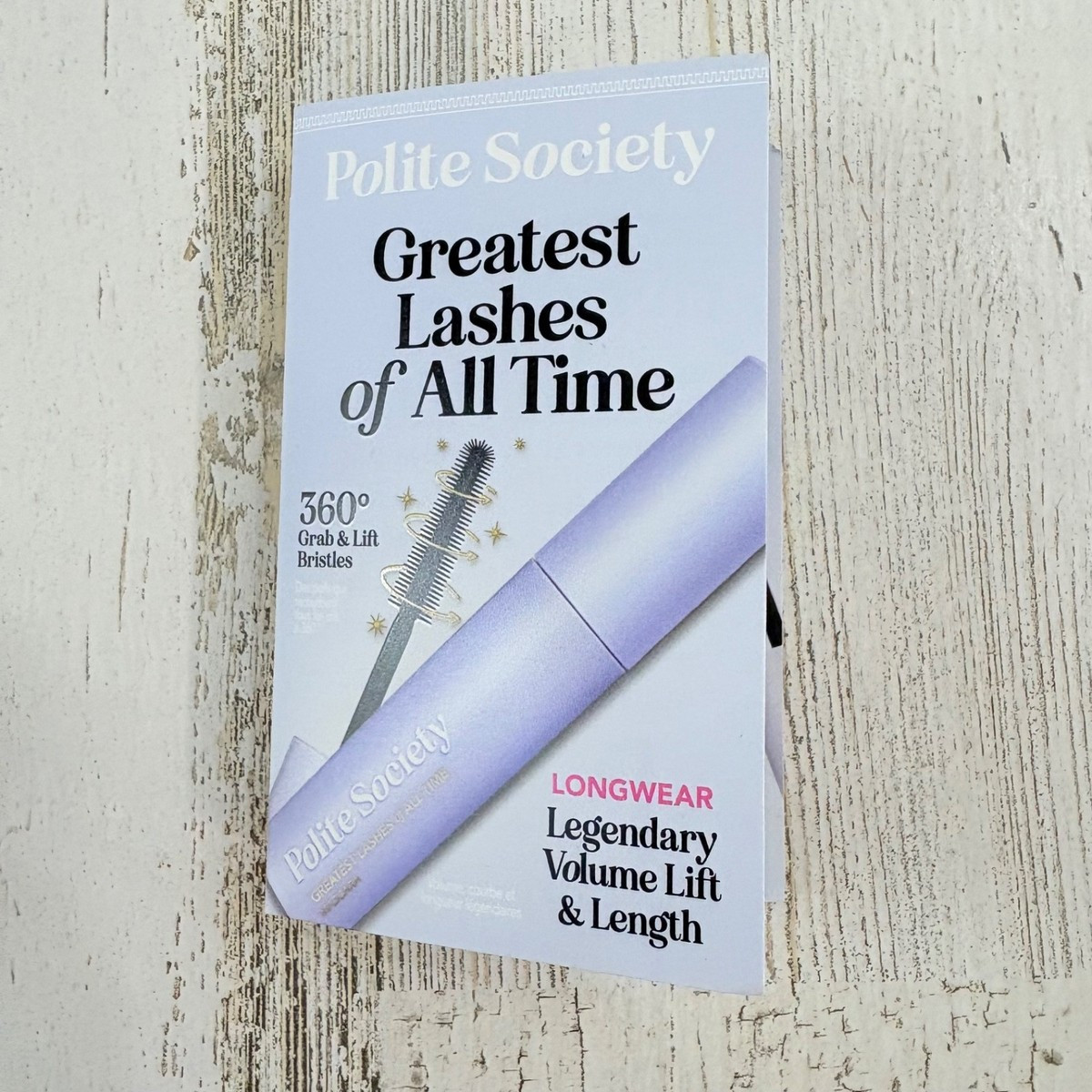 NEW Polite Society Greatest Lashes of All Time Mascara Sample Mini Trial | eBay US