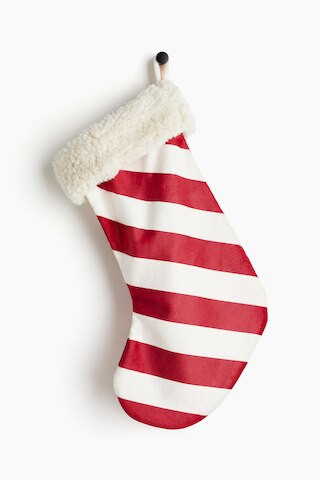 H & M - Gestreifter Weihnachsstrumpf - Rot - Zuhause | H&M (DE, AT, CH, NL, FI)