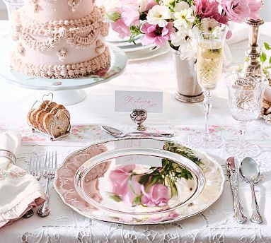 LoveShackFancy Stainless Steel Charger Plates - Set of 4 | Pottery Barn (US)