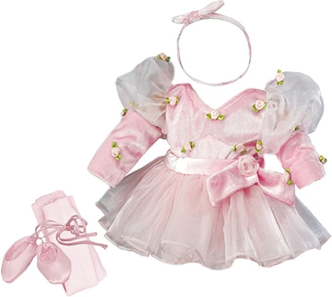 Sophia's 18" Doll 4 pc. Ballet Set with Pink Velour Dress, Headband, Tights, and Ballet Slippers | Amazon (US)