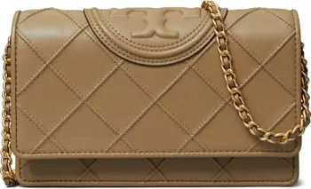 Tory Burch Fleming Soft Leather Wallet on a Chain | Nordstrom | Nordstrom