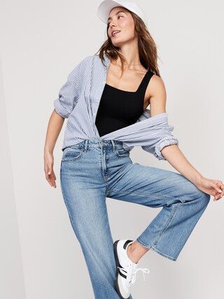 Square-Neck Tank Top Bodysuit | Old Navy (US)