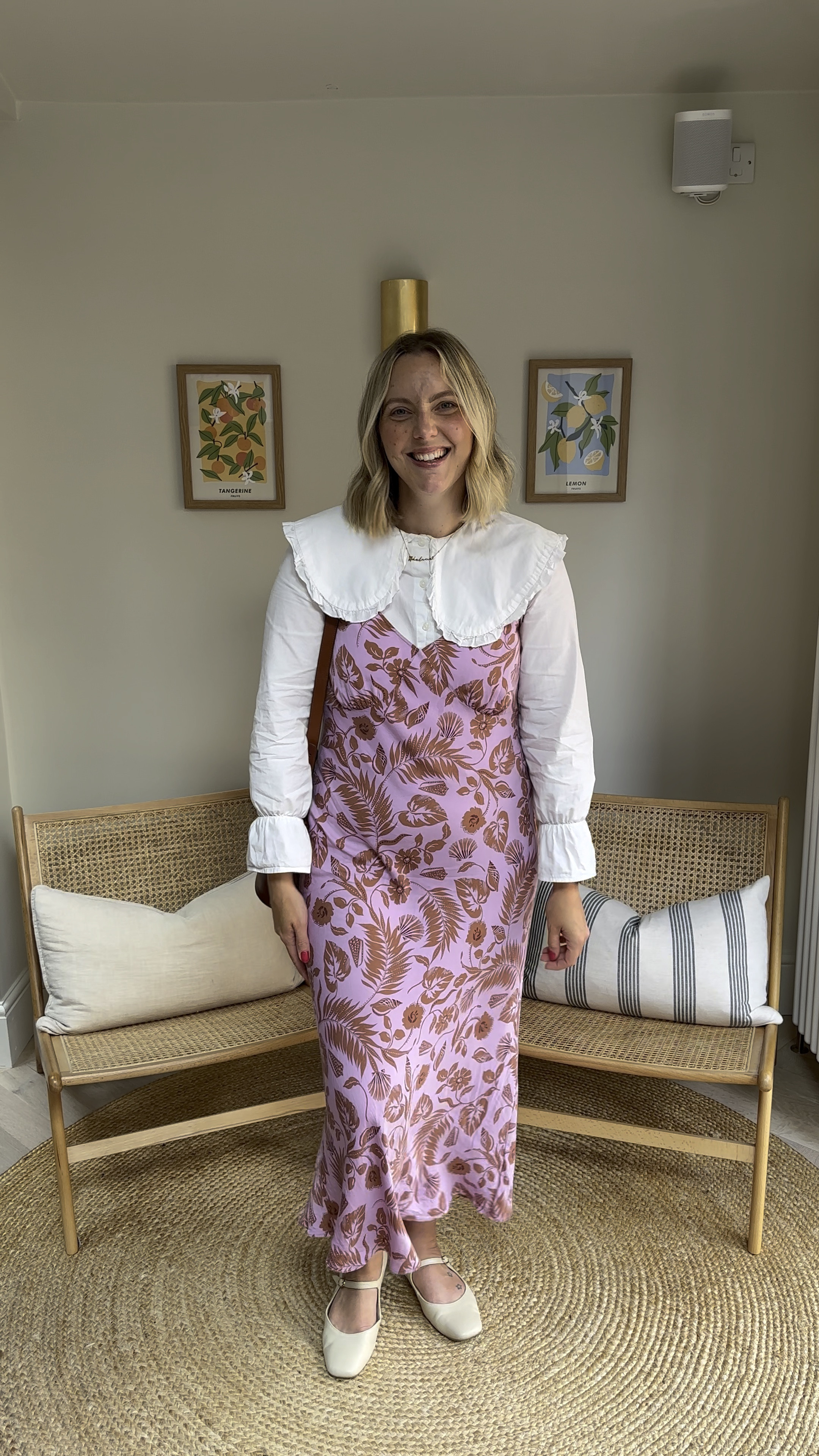A corporate work outfit, but keeping your own sense of style. I’ve got you.
M&S shoes, Oliver Bonas dress (size 12), Vinted oversized collared blouse (size 12), Sezane bag

#LTKworkwear #LTKuk #LTKeurope