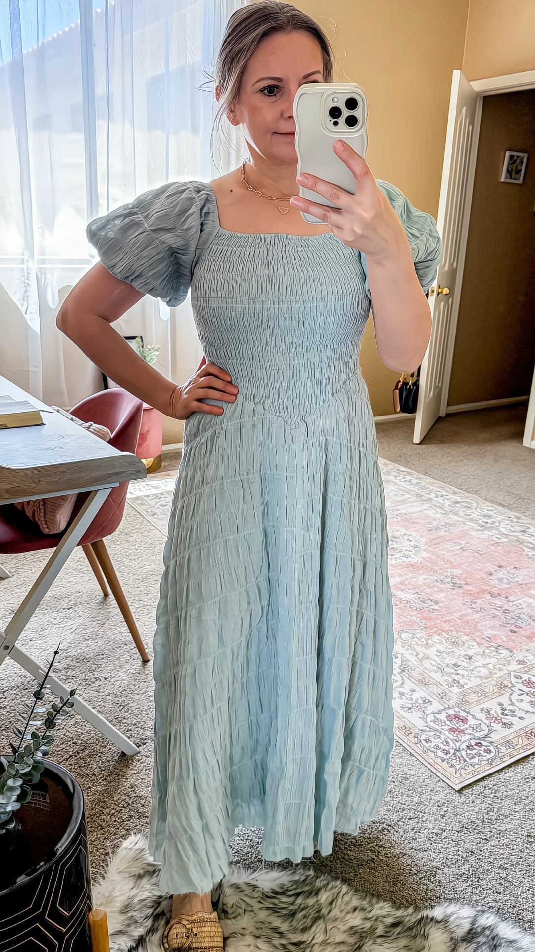 Beautiful smoked maxi dress from Böhme.
I love the fit and style. It is so flattering and great quality! Fits tts and available in 2 more colors. This dress is perfect for a wedding, engagement, or even for taking beautiful beach photos. 

#LTKootd #LTKWedding #LTKSeasonal #LTKMothersDay