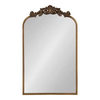 Medium Arch Gold Classic Mirror (30.75 in. H x 19 in. W) | The Home Depot