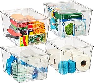 ClearSpace Plastic Storage Bins with Lids X-Large – Perfect Kitchen Organization or Pantry Stor... | Amazon (US)