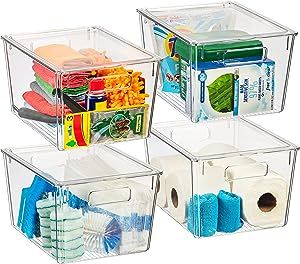 ClearSpace Plastic Storage Bins with Lids X-Large – Perfect Kitchen Organization or Pantry Stor... | Amazon (US)