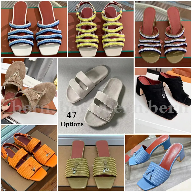 Premium Brand Suede Leather Fashion Women's Sandals Slippers for Summer | DHGate
