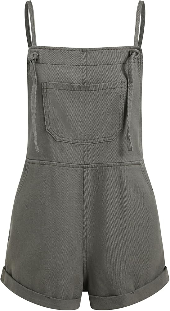 CIDER Overall Shorts For Women Jean Denim Rompers Adjustable Strap Loose Fit Overalls Summer Casu... | Amazon (US)