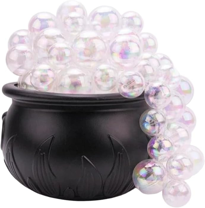 Halloween Decoration Indoor LED Light Up Bubbling Cauldron with 8 Glow Modes Plastic DIY Bubbling... | Amazon (US)