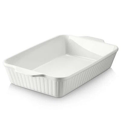 13" Ceramic Baking Dish - Modern Rectangular Casserole Pan | Wayfair North America
