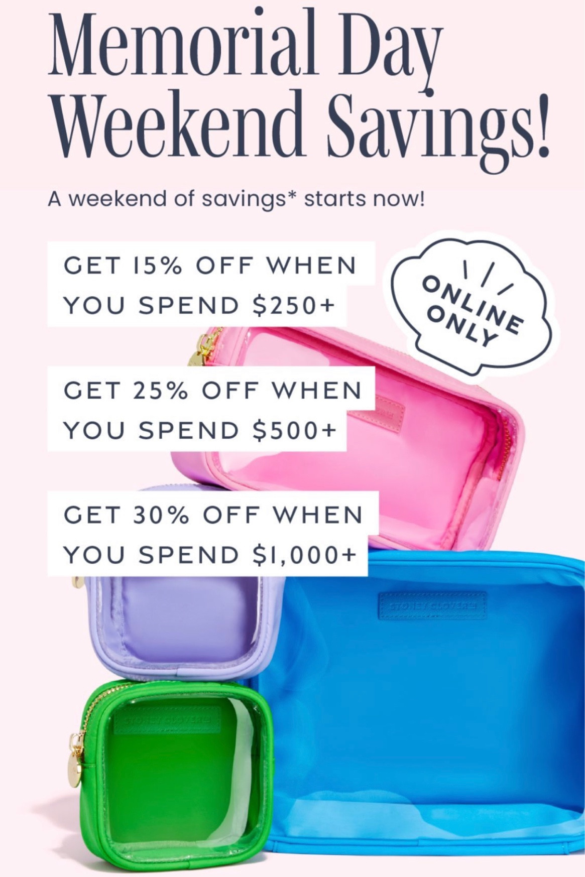 Stoney clover is weekend sale