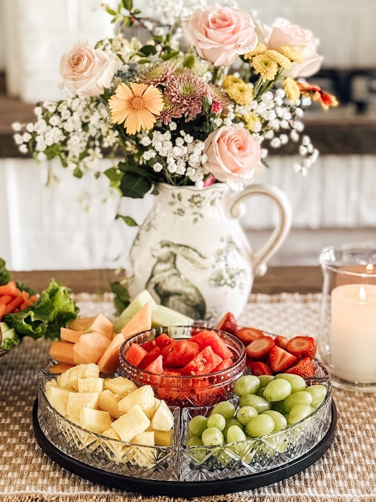 This Crystal Lazy Susan serving tray is always my go-to! #serving #party #fruittray

#LTKdayinmylife #LTKHome
